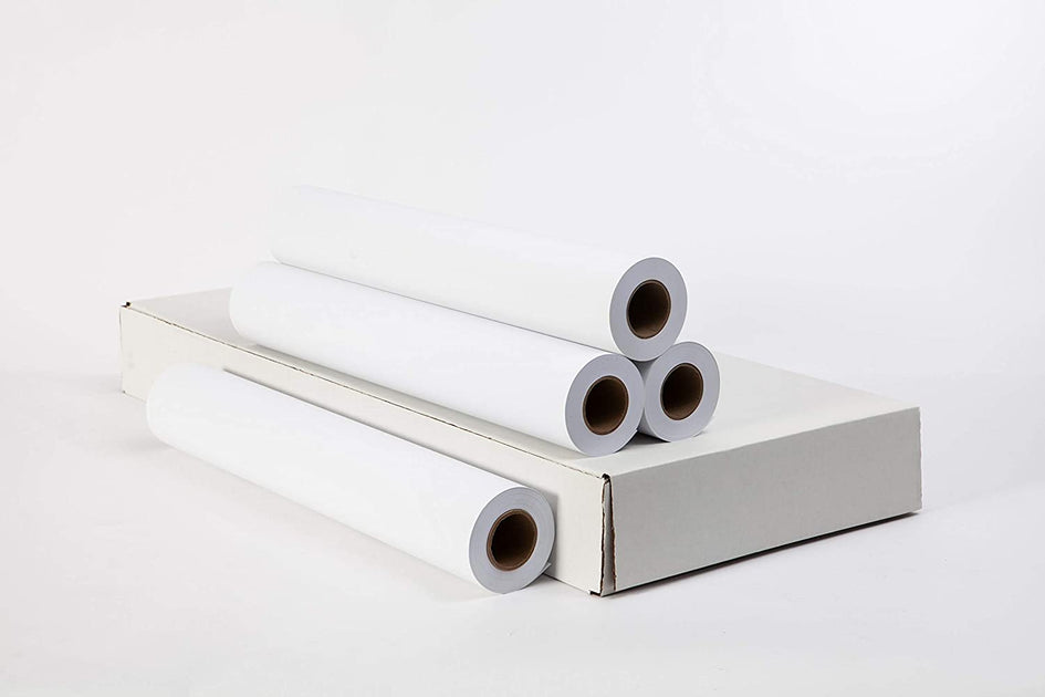 CAD Paper Rolls (1 Roll) (36” x 150') Plotter Paper 36 x 150 (70 Gsm) Wide Format Ink Jet Bond Rolls - Premium Quality Bond Paper for CAD Printing