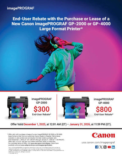 GP-4000 $800 & GP-2000 $300 End-User Rebate