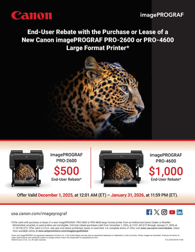 PRO-2600 and PRO-4600 End User Rebates up to $1,000