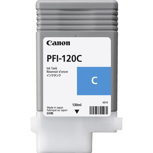 Canon PFI-120C シアンインクカートリッジ 130ml Canon Ink Tank PFI-120C - Pigment Cyan Ink Tank 130ml – A/E
