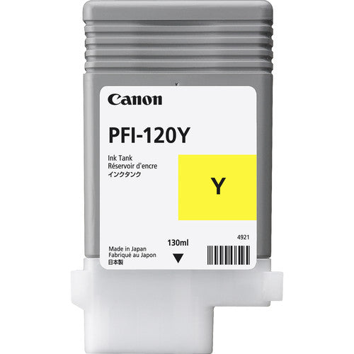Canon PFI-120Y イエロー インクカートリッジ 130ml Canon Ink Tank PFI-120Y - Pigment Yellow Ink Tank 130ml – A/E Graphics